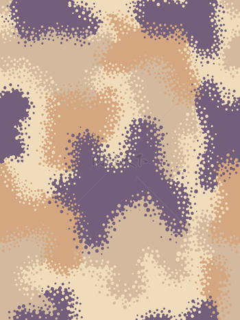 矢量紫色杏色抽象圆点无缝纹理