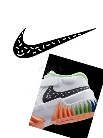 Nike logo 鞋子 笑臉 勾