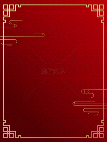 红色喜庆中式纹理背景素材