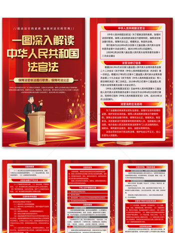 保障司法公正中华人民共和国法官法海报