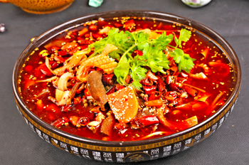 红油腰花毛血旺