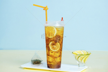 创意果味大颗粒果汁果茶夏日饮品