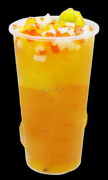 青柠椰果西瓜果肉爽口冰爽果汁果茶饮品